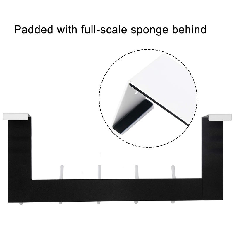 WEBI Over The Door Hooks for Hanging,Over The Door Towel Rack,Over Door Coat Hanger Over Door Coat Rack for Hanging Towels,Hats,Clothes,Behind Back of Bathroom,Bronze - Image 3